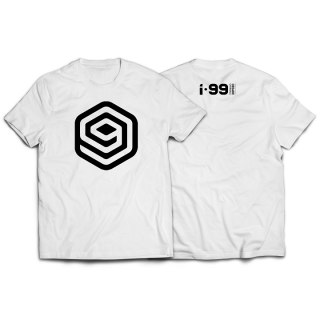 I-99 LOGO T-Shirt Color: White/Green Size: M