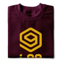 I-99 VERTIC T-Shirt Color: Bordeaux/Yellow Size: S
