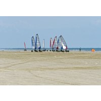 BeachCruiser Segel für Strandsegler 4.5 qm weiß/rot