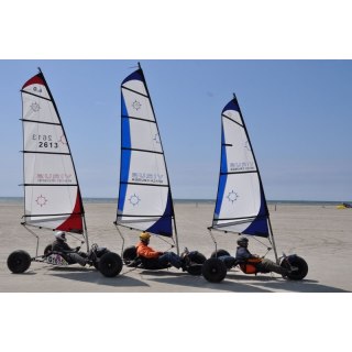 BeachCruiser Segel für Strandsegler 6.5 qm weiß/blau