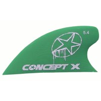 Concept X Kitefins G10 Curve Finne 5,4 cm G10 / green