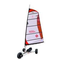BeachCruiser Segel für Strandsegler 6.5 qm weiß/rot